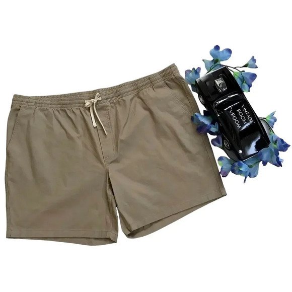 Lands' End NWOT Khaki Pull On Shorts Men XXL - Picture 1 of 10